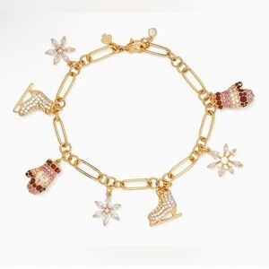 KATE SPADE Snowflake Charm Bracelet NWT